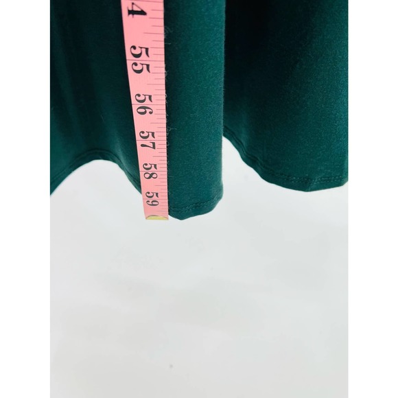 LULU'S XS green Swept Away Forest Long Sleeve Stretch Jersey Maxi Dress NEW B95 - Picture 4 of 7